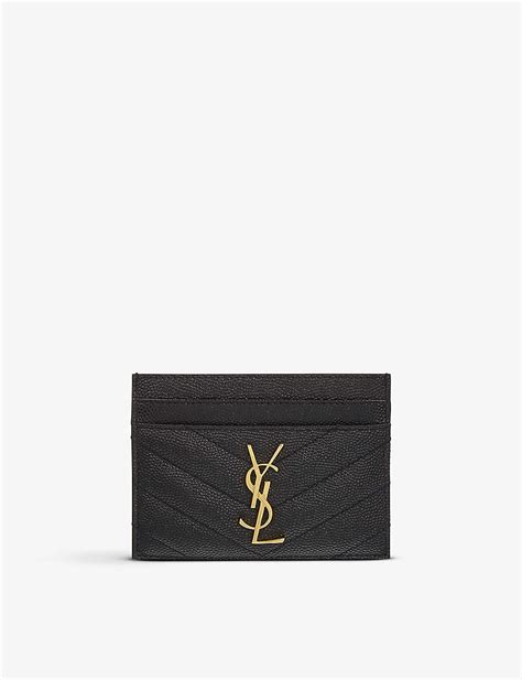 ysl card holder selfridges|ysl small card holder.